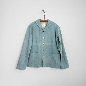 1924xUS Navy USN Shawl 1940s Ethically made vintage reproduction chambray chore